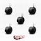 Service Caster 2'' Black Metal Hood Twin Wheel Caster Nylon Wheels 1/4 Thread Stem, 5PK SCC-TS02S50D-NYS-FB-142058-5 - alternate 2